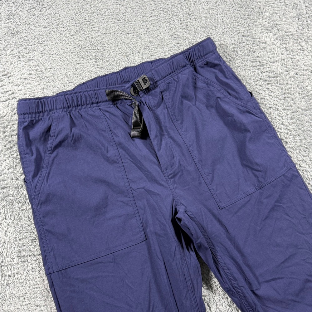 Topo Designs Tech Pants Mens Large Navy Blue Elastic Waist Cinch Hem Outdoor